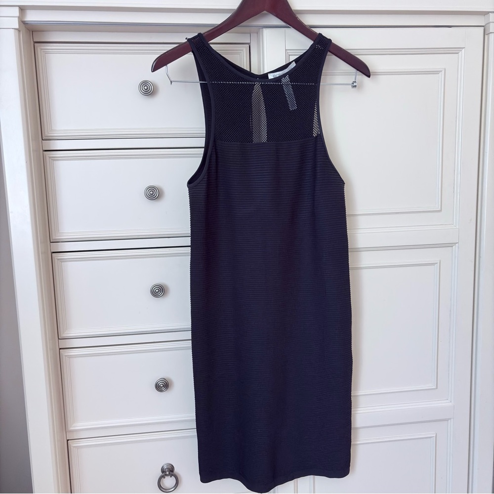 Bcbgeneration Mesh Texture Black Mini Sleeveless … - image 4